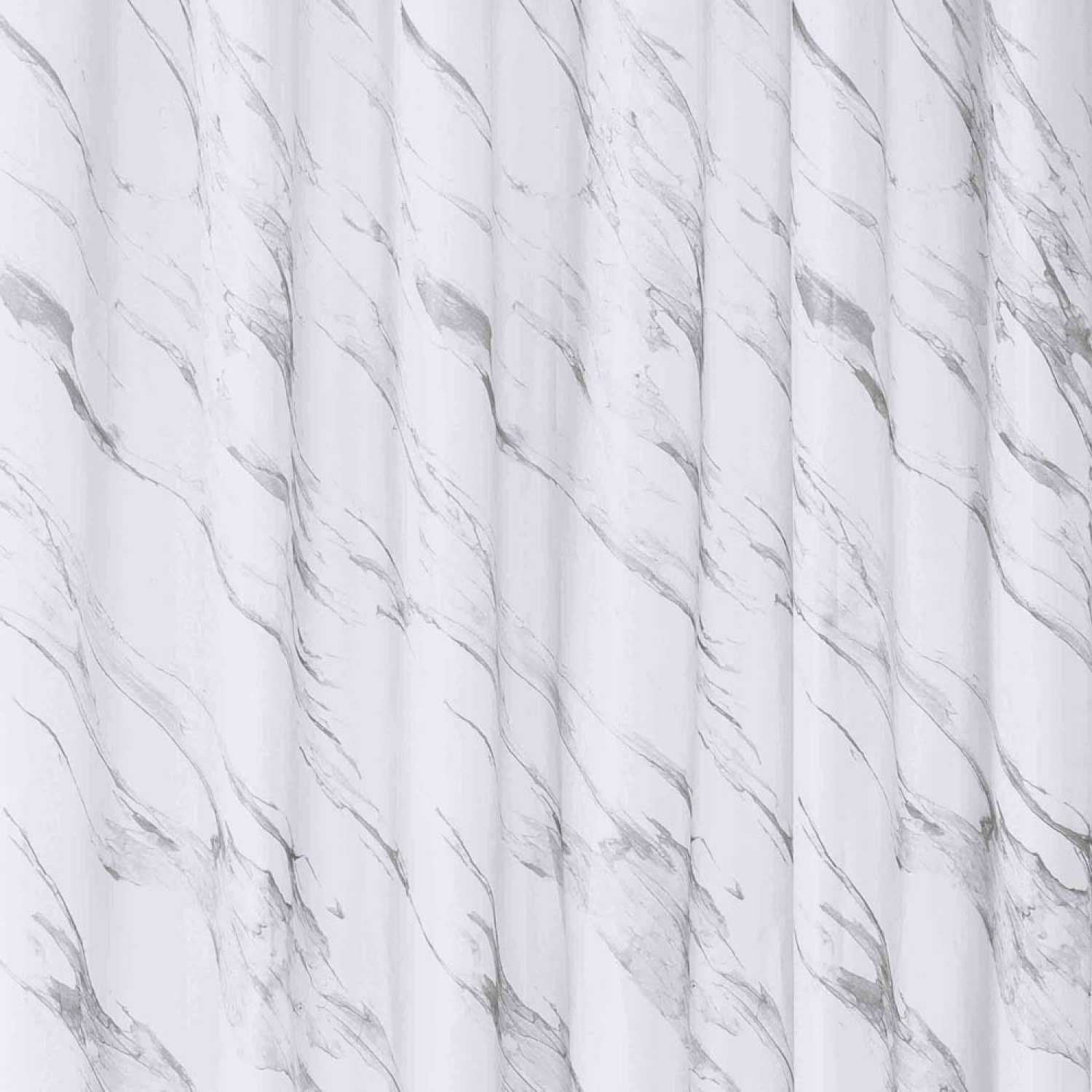 Sorema Marble Shower Curtain - Silver